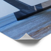 Vasco da Gama Bridge over de Taag in Lissabon Poster (Hoek)