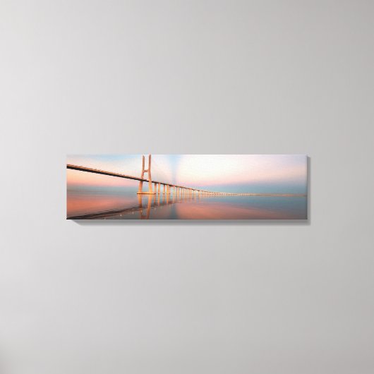 Vasco da Gama Bridge Panorama Canvas Art (Voorkant)