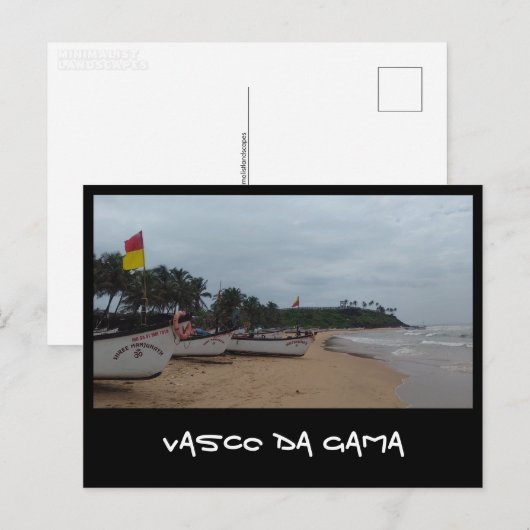 Vasco da Gama, Goa (India) Briefkaart (Voorkant / Achterkant)