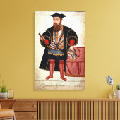 Vasco da Gama , illustratie Canvas Afdruk (Insitu (Woonkamer))