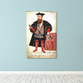 Vasco da Gama , illustratie Canvas Afdruk (Insitu (Houten vloer))
