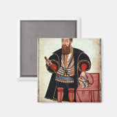Vasco da Gama , illustratie Magneet (Voorkant / Achterkant)