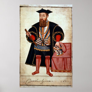 Vasco da Gama , illustratie Poster