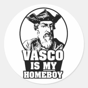 Vasco da Gama is mijn Homeboy Ronde Sticker