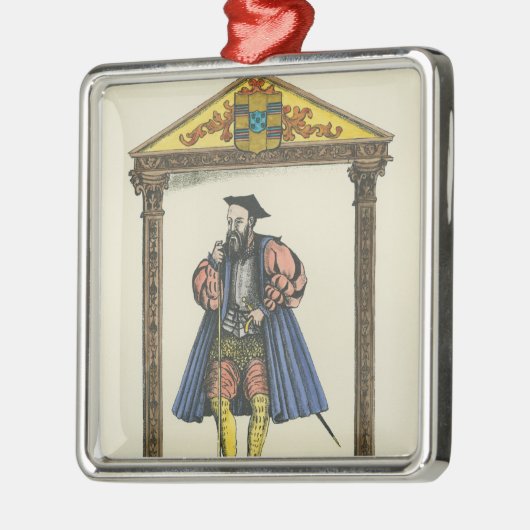Vasco da Gama Metalen Ornament (Links)
