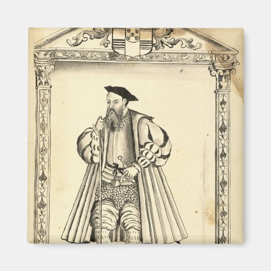 Vasco da Gama uit 'Lendas da India' Magneet (Voorkant)