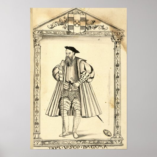 Vasco da Gama uit 'Lendas da India' Poster (Voorkant)