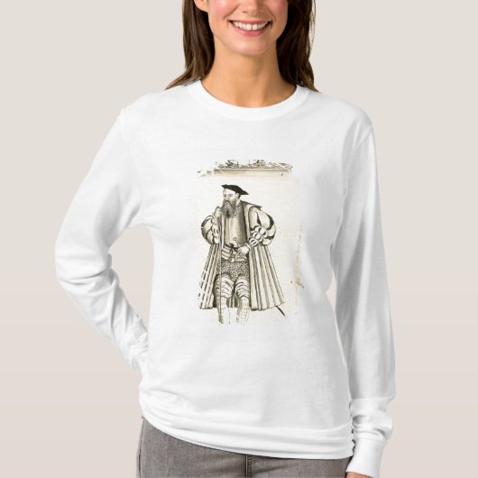 Vasco da Gama uit 'Lendas da India' T-shirt (Voorkant)