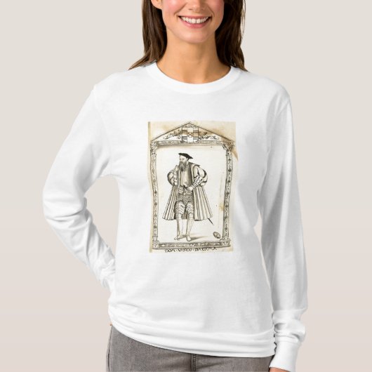 Vasco da Gama uit 'Lendas da India' T-shirt (Voorkant)