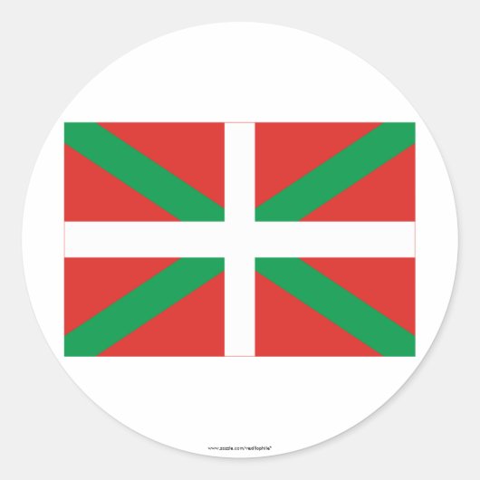 Vasco (Euskadi) Ronde Sticker (Voorkant)