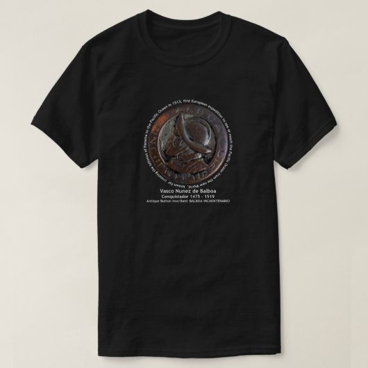 Vasco Nunez de Balboa Conquistador T-shirt (Design voorkant)