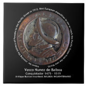 Vasco Nunez de Balboa Tegeltje (Voorkant)
