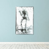 Vasculair Systeem van het Lichaam Canvas Afdruk (Insitu (Houten vloer))