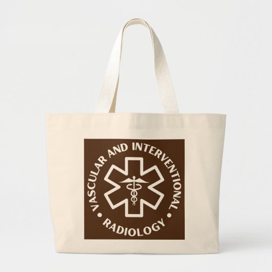 Vasculaire en interventieradiologie grote tote bag (Voorkant)