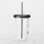 Vasculaire sonograaf-kleurrijke ultrasone golven acryl drinkbeker (Rechts)