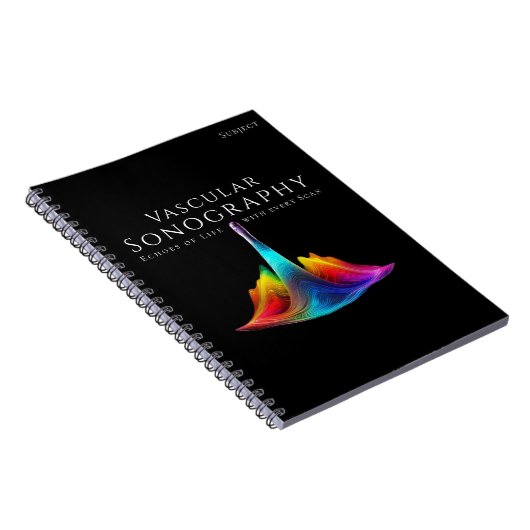 Vasculaire sonograaf-kleurrijke ultrasone golven notitieboek (Rechterzijde)