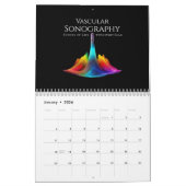 Vasculaire sonografie-kleurige ultrasone golven kalender (Jan 2026)