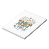 Vascular Access Team Bloemend Medisch Shirt Ontwer Notitieblok (Linkerzijde)