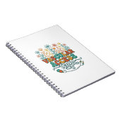 Vascular Access Team Bloemend Medisch Shirtontwerp Notitieboek (Rechterzijde)