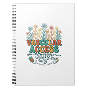 Vascular Access Team Bloemend Medisch Shirtontwerp Notitieboek