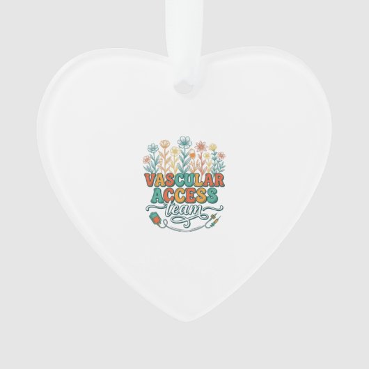 Vascular Access Team Bloemend Medisch Shirtontwerp Ornament (voorkant)