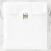 Vascular Access Team Bloemend Medisch Shirtontwerp Ronde Sticker (Tas)