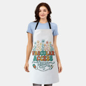 Vascular Access Team Bloemend Medisch Shirtontwerp Schort (Gedragen)