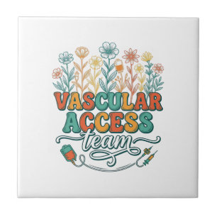 Vascular Access Team Bloemend Medisch Shirtontwerp Tegeltje