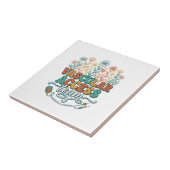 Vascular Access Team Bloemend Medisch Shirtontwerp Tegeltje (Zijkant)