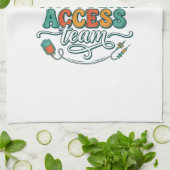 Vascular Access Team Bloemend Medisch Shirtontwerp Theedoek (Gevouwen)