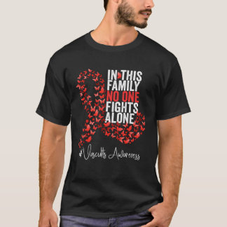 Vasculitis Awareness Month Red Ribbon T-shirt