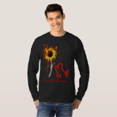 Vasculitis Awareness SunflowerButterfly Cat T-shirt (Voorkant volledig)