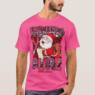 Vasculitis Bewustzijn luipaard kerstkuur santa T-shirt