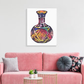 Vase Canvas Afdruk (Insitu (Woonkamer))