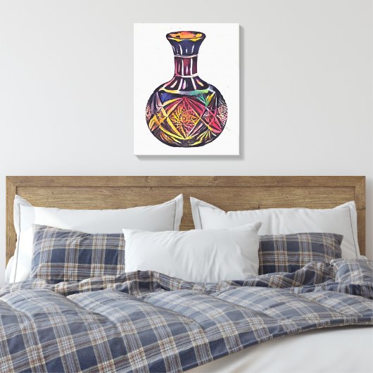 Vase Canvas Afdruk (Insitu (Slaapkamer))