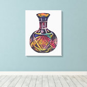 Vase Canvas Afdruk (Insitu (Houten vloer))