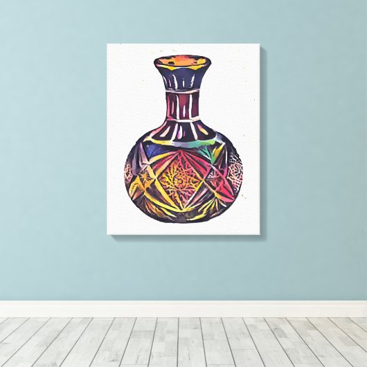 Vase Canvas Afdruk (Insitu (Houten vloer))