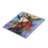 Vase Carvolnations Other Flowers Vincent van Gogh Tegeltje (Zijkant)