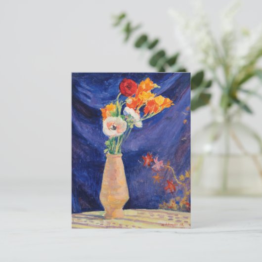 Vase d’Anémones | Henri Lebasque Briefkaart (Staand voorkant)