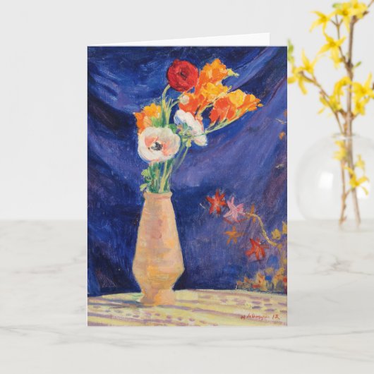 Vase d’Anémones | Henri Lebasque Kaart (Gele Bloem)