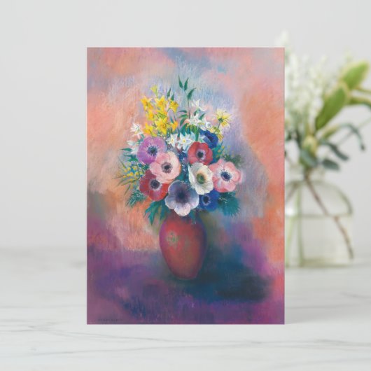 Vase D’anémones | Odilon Redon (Staand voorkant)