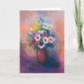 Vase D’anémones | Odilon Redon Kaart (Voorkant)