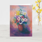 Vase D’anémones | Odilon Redon Kaart (Gele Bloem)