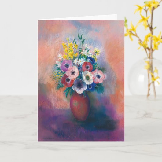 Vase D’anémones | Odilon Redon Kaart (Gele Bloem)
