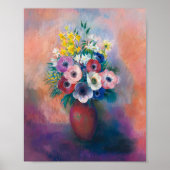 Vase D’anémones | Odilon Redon Poster (Voorkant)
