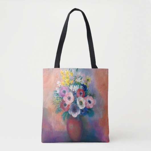 Vase D’anémones | Odilon Redon Tote Bag (Voorkant)