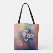 Vase D’anémones | Odilon Redon Tote Bag (Achterkant)