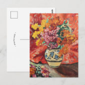 Vase de Fleurs à la Draperie Rouge | Louis Valtat Briefkaart (Voorkant / Achterkant)