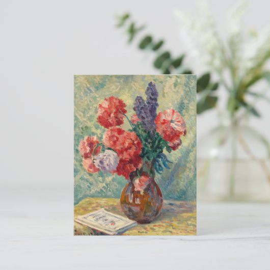Vase de Fleurs | Maximilien Luce Briefkaart (Staand voorkant)
