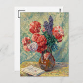 Vase de Fleurs | Maximilien Luce Briefkaart (Voorkant / Achterkant)